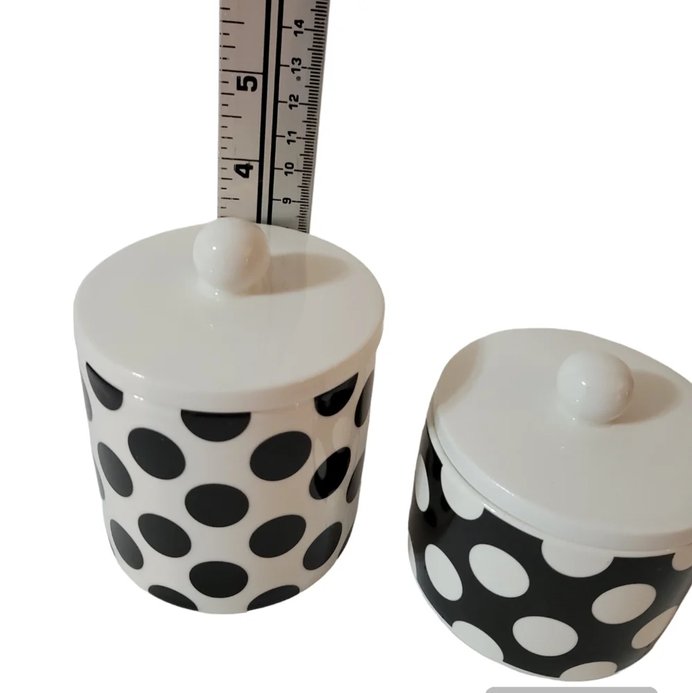 Sephora Polka Dot Vanity Jar Set